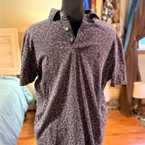 Ralph Lauren Navy Paisley Polo Shirt